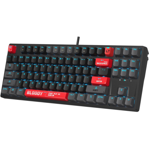 Клавиатура A4Tech Bloody AT87 Renegade механическая черный/зеленый USB for gamer LED (AT87)