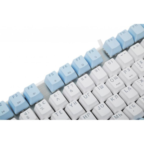 Клавиатура A4Tech Fstyler FS100 Neon механическая синий/белый USB for gamer LED (FS100)