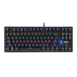 Клавиатура Acer OKW126 механическая черный USB Multimedia for gamer для ноутбука LED (ZL.KBDEE.00G)