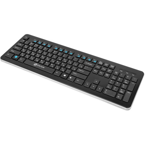 Клавиатура Oklick 870S черный USB беспроводная slim Multimedia