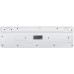 Клавиатура Oklick 420MRL белый USB slim Multimedia LED