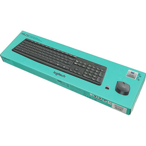 Клавиатура+мышь LOGITECH MK235 RUS BLACK 920-007949