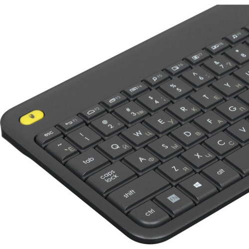 Клавиатура Logitech K400 Plus черный USB беспроводная (920-007173)