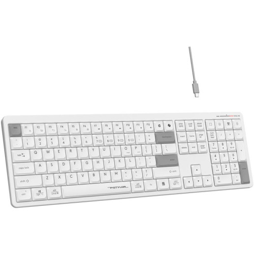 Клавиатура A4Tech Fstyler FBX55C белый USB беспроводная BT/Radio slim Multimedia (FBX55C)