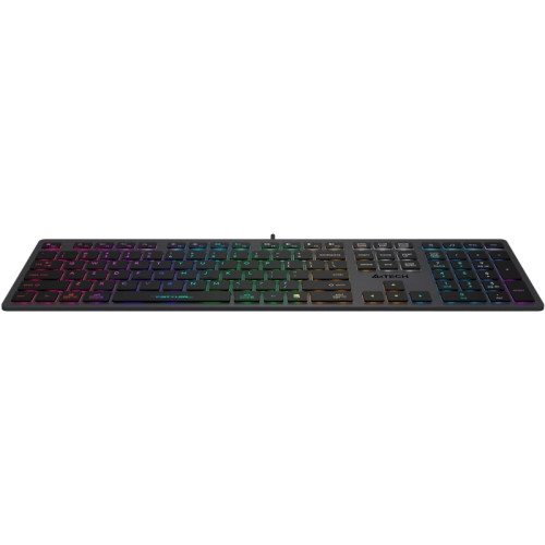 Клавиатура A4Tech Fstyler FX60H серый USB slim LED (FX60H GREY/NEON)