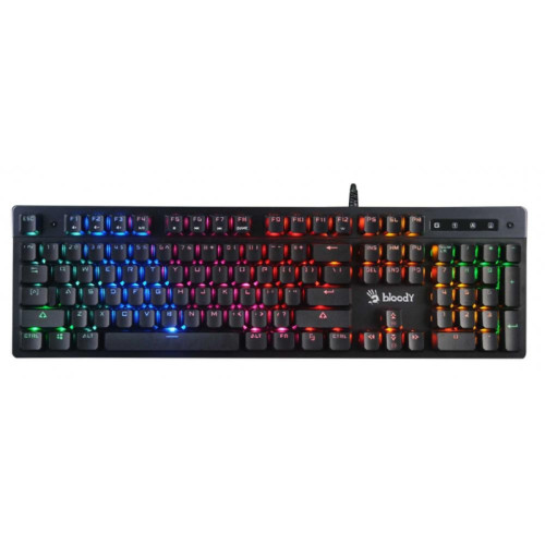 Клавиатура A4Tech Bloody B500N серый USB for gamer LED