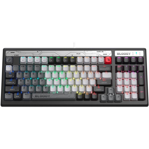 Клавиатура A4Tech Bloody B950 механическая серый/черный USB for gamer LED (B950)