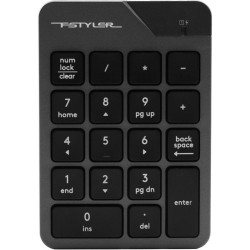 Числовой блок A4Tech FGK21C серый USB беспроводная slim для ноутбука