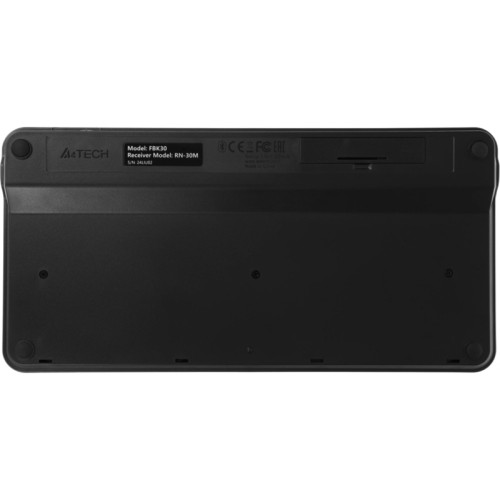 Клавиатура A4Tech Fstyler FBK30 черный/серый USB беспроводная BT/Radio slim Multimedia (FBK30 BLACKCURRANT)