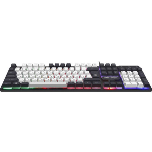 Клавиатура DEFENDER DARK KNIGHT GK-077 RU WH/BL 45078