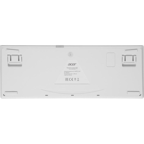 Клавиатура Acer OKW305 механическая белый USB Multimedia for gamer LED (ZL.KBDCC.01W)