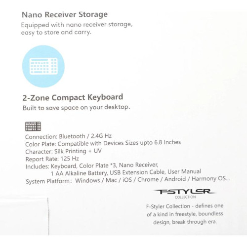 Клавиатура A4Tech Fstyler FBK25 белый/серый USB беспроводная BT/Radio slim Multimedia