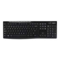 Клавиатура Logitech K270 черный/белый USB беспроводная Multimedia (920-003058)
