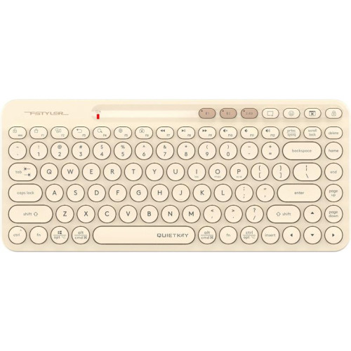 Клавиатура A4Tech Fstyler FBK36C AS бежевый USB беспроводная BT/Radio slim Multimedia (FBK36C AS)