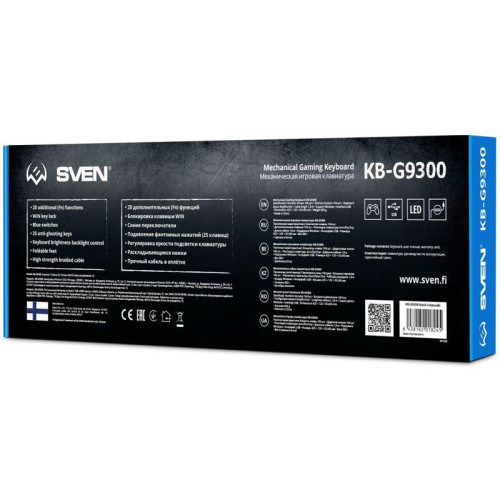 Механическая игровая клавиатура SVEN KB-G9300 (104кл., 20 Fn функций)