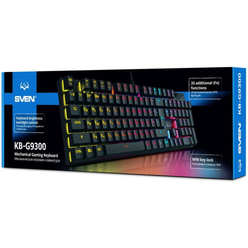 Механическая игровая клавиатура SVEN KB-G9300 (104кл., 20 Fn функций)