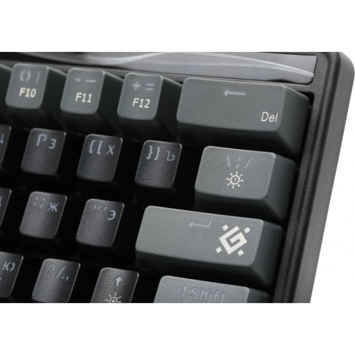 Клавиатура DEFENDER MECHANICAL BLK RAVEN GK-417 RU RGB 45414