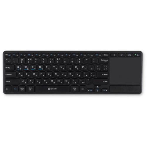 Клавиатура Oklick K614W черный USB беспроводная slim Multimedia Touch (1979327)
