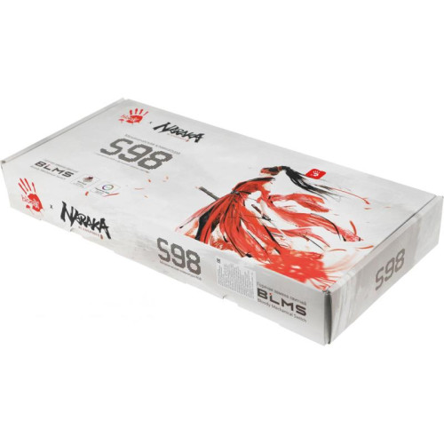 Клавиатура A4Tech Bloody S98 Naraka BLMS Plus механическая черный/красный USB for gamer LED (S98 NARAKA BLMS RED PLUS)
