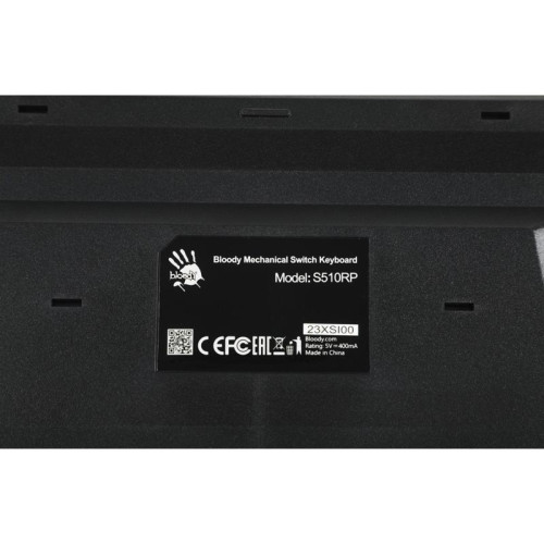 Клавиатура A4Tech Bloody S510RP механическая черный USB for gamer LED (S510RP PUDDING BLACK/BLMS RED) Клавиатура A4Tech Bloody S510RP механическая черный USB for gamer LED (S510RP PUDDING BLACK/BLMS RED)