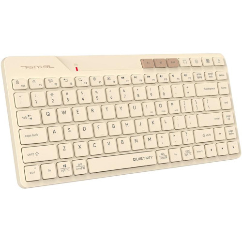 Клавиатура A4Tech Fstyler FBK26C AS бежевый USB беспроводная BT/Radio slim Multimedia (FBK26C AS)