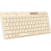 Клавиатура A4Tech Fstyler FBK26C AS бежевый USB беспроводная BT/Radio slim Multimedia (FBK26C AS)