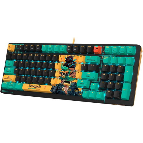 Клавиатура A4Tech Bloody AT98 Renegade механическая черный/зеленый USB for gamer LED (AT98)