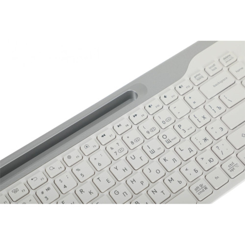 Клавиатура A4Tech Fstyler FBK25 белый/серый USB беспроводная BT/Radio slim Multimedia