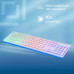 Клавиатура Oklick 550ML белый USB slim Multimedia LED