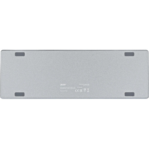 Клавиатура Acer OKW302 механическая серебристый USB Multimedia for gamer для ноутбука LED (ZL.KBDCC.01C)