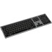 Клавиатура Oklick 890S серый USB беспроводная slim