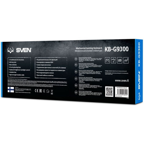 Механическая игровая клавиатура SVEN KB-G9300 (104кл., 20 Fn функций)
