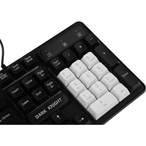 Клавиатура DEFENDER DARK KNIGHT GK-077 RU WH/BL 45078