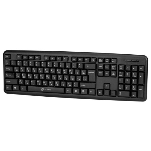 Клавиатура Oklick 180M черный PS/2 (313180)