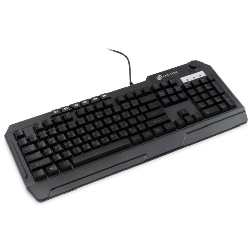 Клавиатура Oklick 715G черный USB Multimedia for gamer LED (1680657)