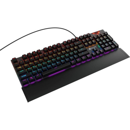 Клавиатура Oklick 935G RAGNAR механическая черный USB Multimedia for gamer LED (подставка для запястий)