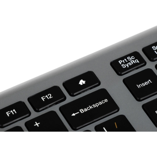 Клавиатура Oklick 890S серый USB беспроводная slim