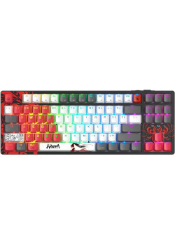 Клавиатура A4Tech Bloody WS87 Naraka механическая черный/красный USB беспроводная BT/Radio Multimedia for gamer LED (WS87)