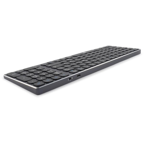 Клавиатура Oklick K767W серый/черный USB беспроводная BT/Radio slim Multimedia (2002135)