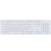 Клавиатура Oklick 550ML белый USB slim Multimedia LED
