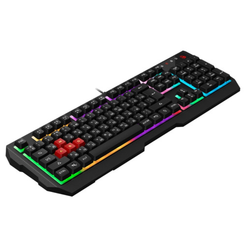 Клавиатура A4Tech Bloody B135N черный USB Multimedia for gamer LED (подставка для запястий) (B135N)