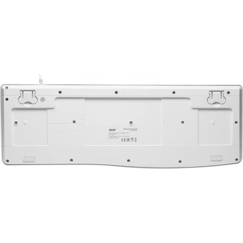 Клавиатура Acer OKW301 белый USB Multimedia для ноутбука (ZL.KBDCC.01B)