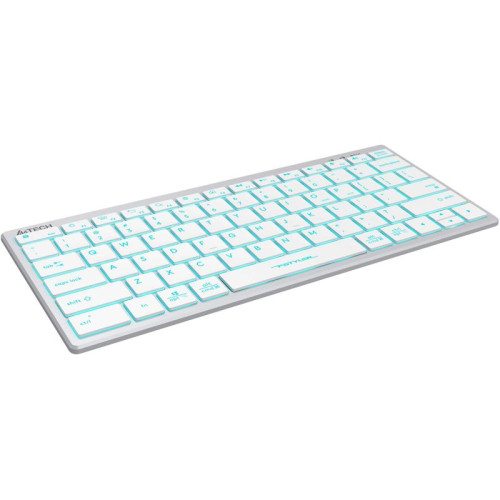 Клавиатура A4Tech Fstyler FX61 белый USB slim LED (FX61 WHITE)