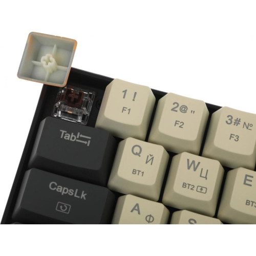 Клавиатура DEFENDER WIRELESS CARAXES PRO RU RGB REDRAGON 71554