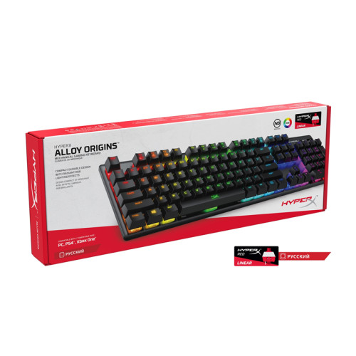 Клавиатура игровая/ HyperX Alloy Origins Full Red (HX-KB6RDX-US) (RUS)