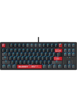 Клавиатура A4Tech Bloody AT87 Renegade механическая черный/зеленый USB for gamer LED (AT87)