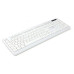 Клавиатура проводная Gembird KB-8355U, мембранная, 104 клавиш, лазер. гравировка, кабель 1.85м,белая