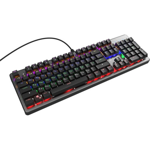 Клавиатура Oklick 970G Dark Knight механическая черный/серебристый USB for gamer LED