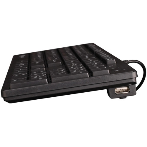 Клавиатура Oklick 520M2U черный/черный USB slim Multimedia
