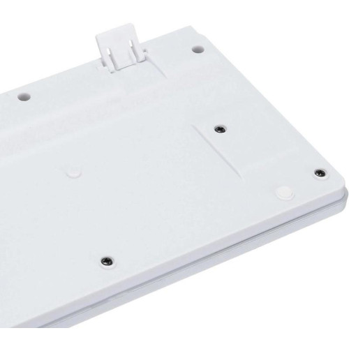 Клавиатура Oklick 420MRL белый USB slim Multimedia LED